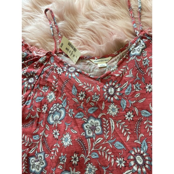 NWT Aeropostale Floral Cold-Shoulder Top - Picture 5 of 5